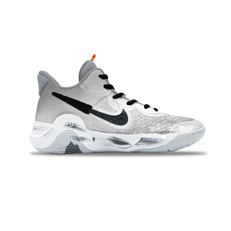 [Custom Unisex green wings]  KD Trey 5 IX Basketball Shoes Unisex Mid-Top Gray