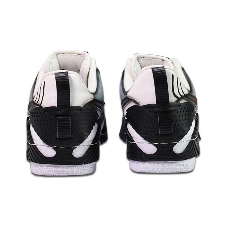 [Custom Mecha Transforming Warrior]  Air Force 1 Skateboarding Shoes Unisex Low-top Black/white/gray