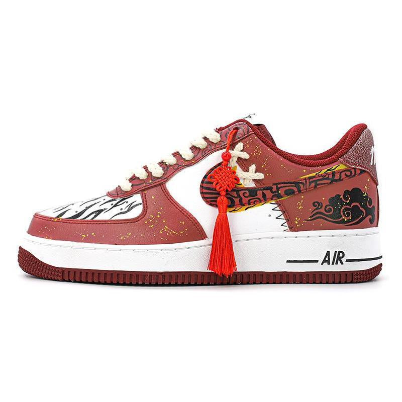 [Custom Men's Chinese knot]  Air Force 1 Skateboarding Shoes Men