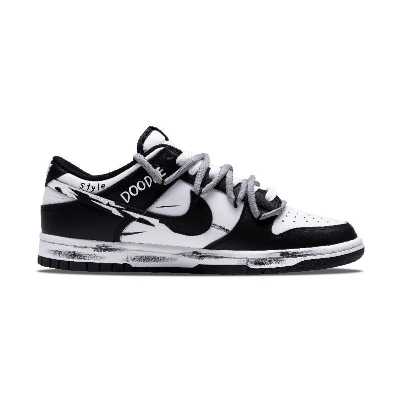 [Custom General energy]  Dunk Skateboarding Shoes Unisex Low-top White