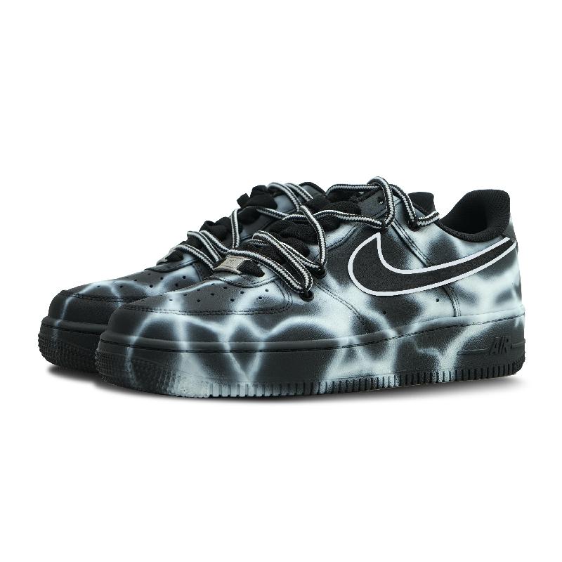 [Custom The mist of the night]  Air Force 1 Skateboarding Shoes Women's