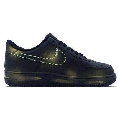[Custom Cyberdragon]  Air Force 1 Skateboarding Shoes Women's Low-top Black