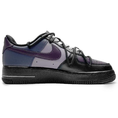 [Custom Female style: Purple Moon Night]  Air Force 1 Skateboard Shoes Women's Low-Top Black/Purple