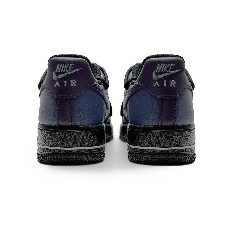 [Custom Female style: Purple Moon Night]  Air Force 1 Skateboard Shoes Women's Low-Top Black/Purple