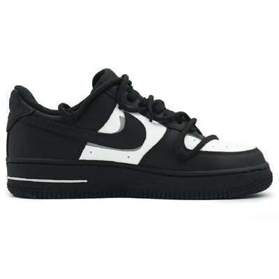 [Custom Female white peach bubble]  Air Force 1 Skateboarding Shoes Women's Low-top Black/white