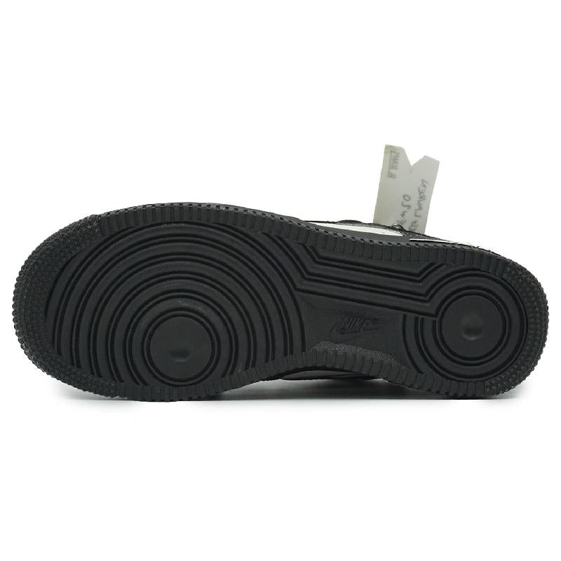 [Custom Female white peach bubble]  Air Force 1 Skateboarding Shoes Women's Low-top Black/white