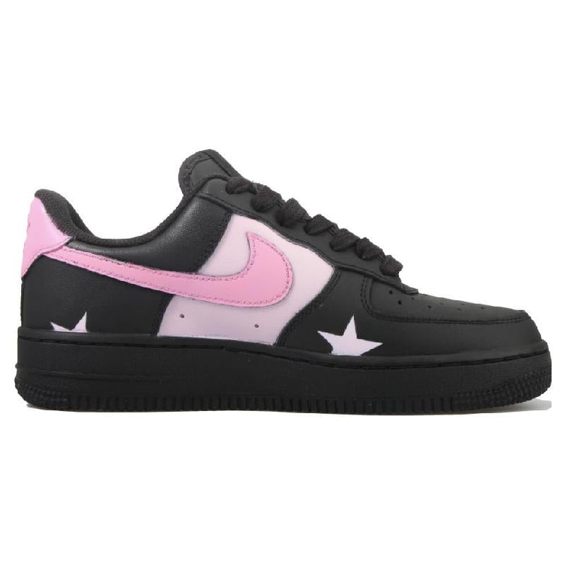 [Custom Neon Universe ]  Air Force 1 Vintage Skateboarding Women's Shoes