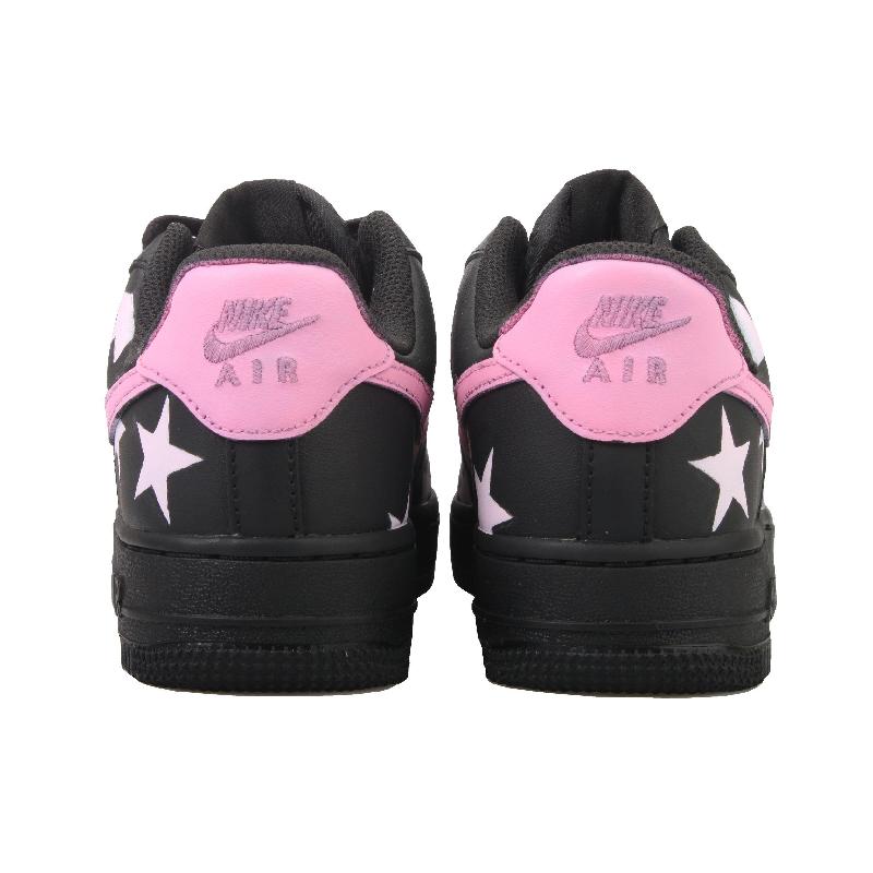 [Custom Neon Universe ]  Air Force 1 Vintage Skateboarding Women's Shoes