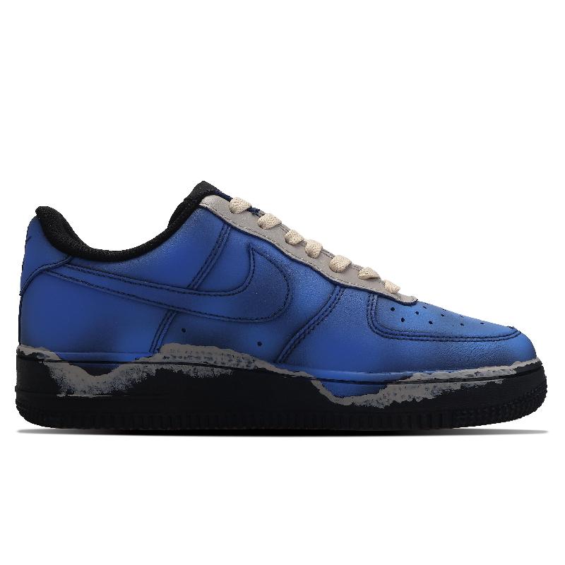 [Custom Female style of frozen soil bone]  Air Force 1 Skateboarding Shoes Women's Low-top Black