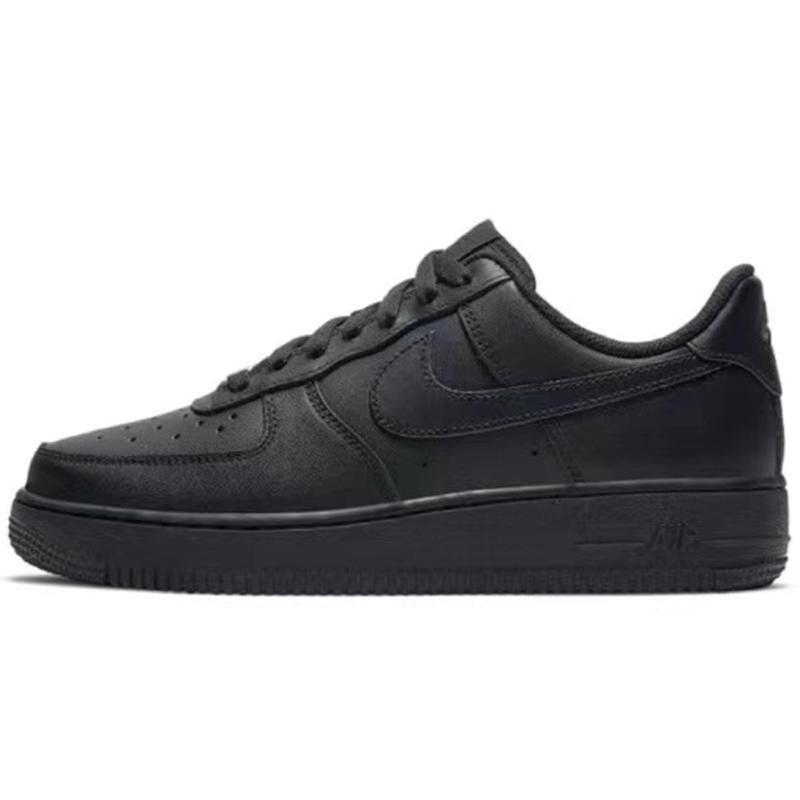 [Custom Women's quick silver]  Air Force 1 Skateboarding Shoes Women's Low-top Black/Sliver