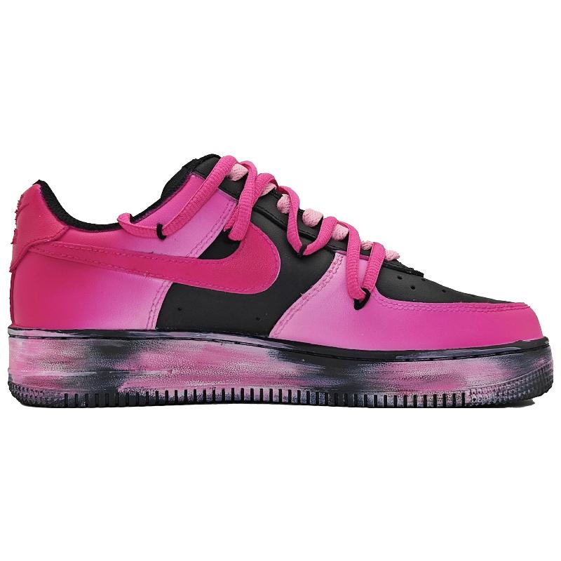 [Custom Neon Barbie]  Air Force 1 Skateboarding Shoes Women's