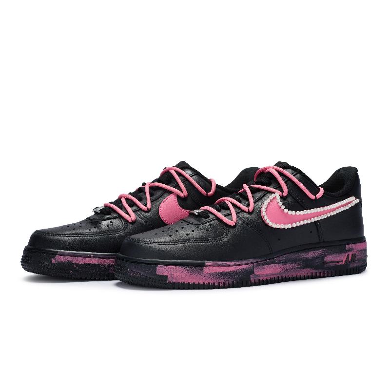 [Custom A female black sugar hot girl]  Air Force 1 Skateboarding Shoes Women's Low-top Pink