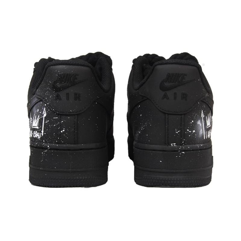 [Custom Darth Vader graffiti female style]  Air Force 1 Skateboarding Shoes Women's Low-top Black/white