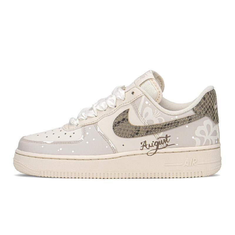 [Custom AFl fallen flowers]  Air Force 1 Skateboarding Shoes Women's