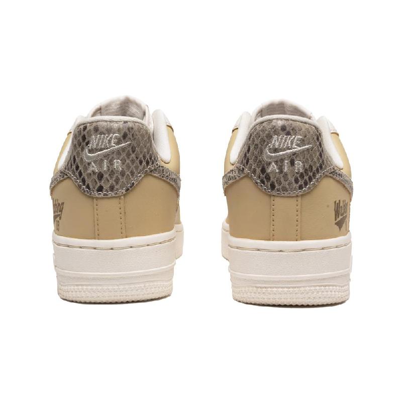 [Custom Snake pattern Maillard]  Air Force 1 Skateboarding Shoes Women's