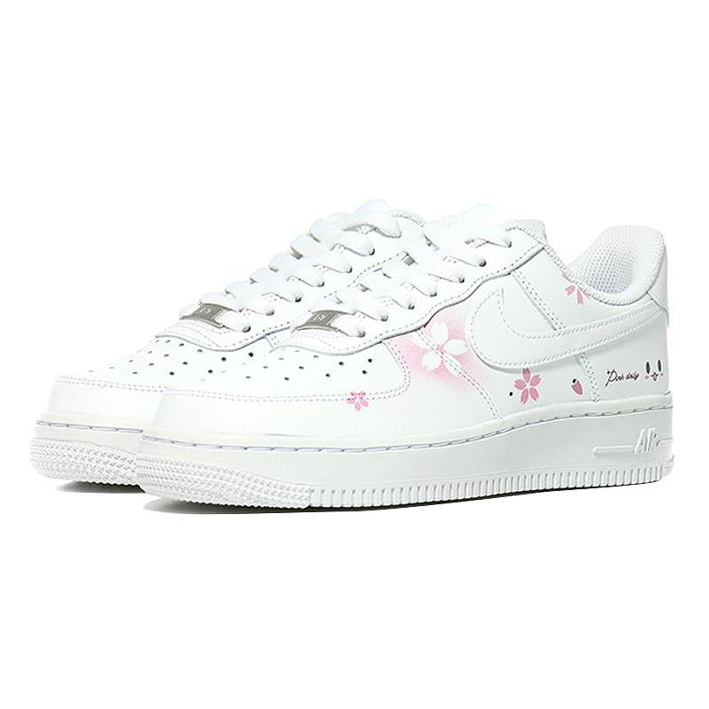 [Custom Spring flowers]  Air Force 1 Skateboarding Shoes Women's