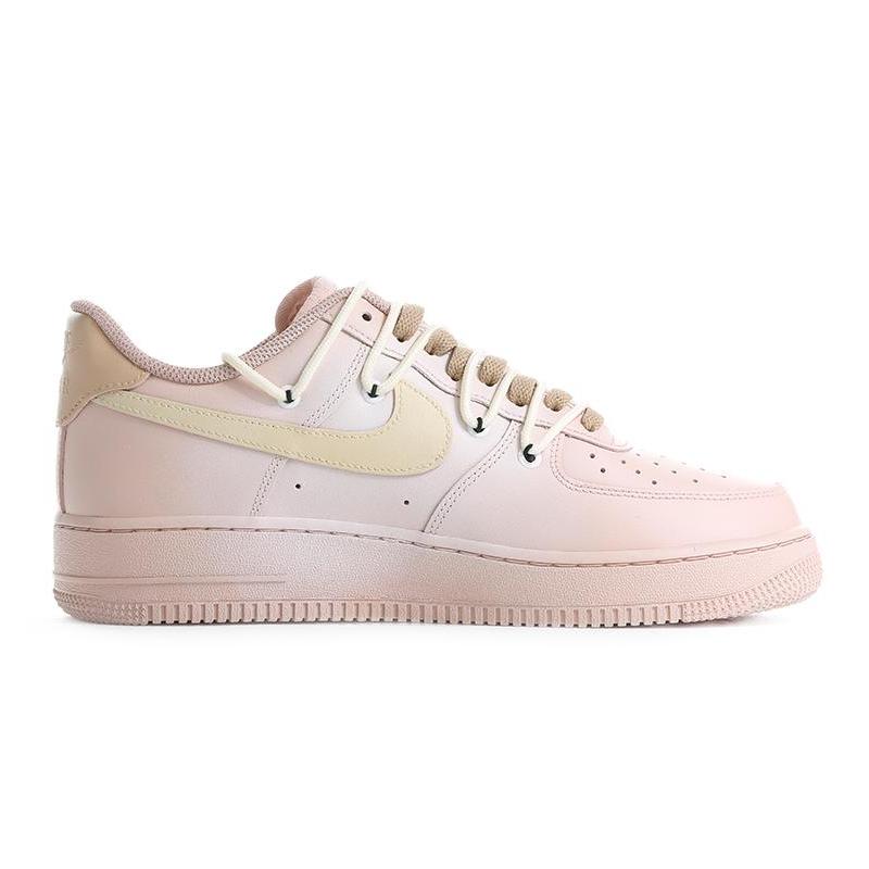[Custom Pearl Blush]  Air Force 1 Skateboarding Shoes Women's Low-top Yellow/Brown
