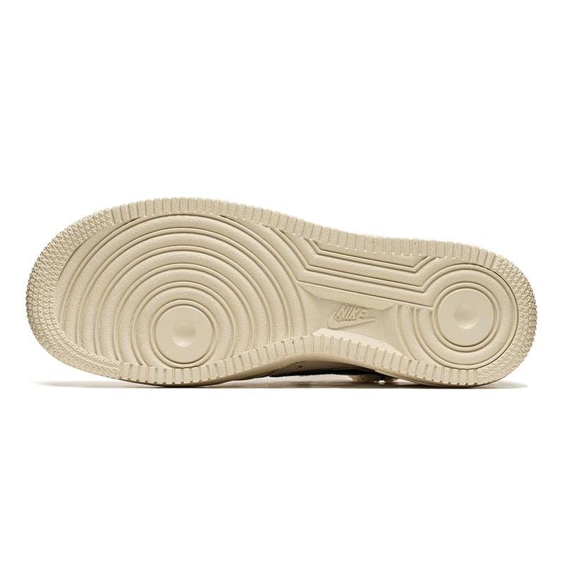 [Custom Denim retro gradient blue C]  Air Force 1 Skateboarding Shoes Women's Low-top Blue/beige