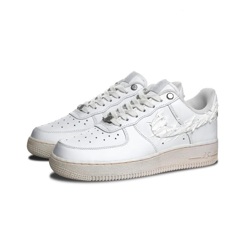 [Custom White mist thorns]  Air Force 1 Skateboarding Shoes Women's