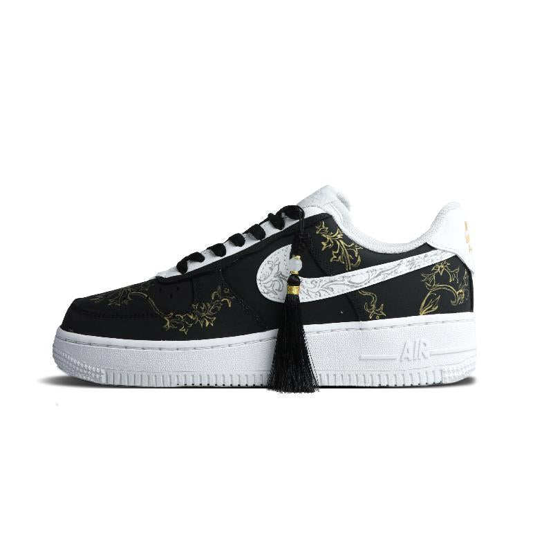 [Custom Taiji Yin and Yang]  Air Force 1 Skateboarding Shoes Women's