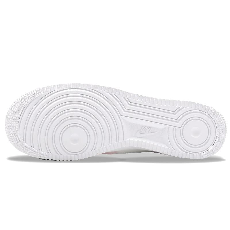 [Custom Flower powder]  Air Force 1 Wear-Resistant Low-Top Skateboard Shoes Women's Pink White