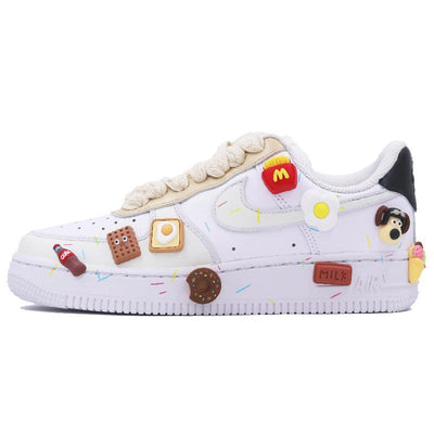 [Custom Doughnut]  Air Force 1 Skateboarding Shoes Women's