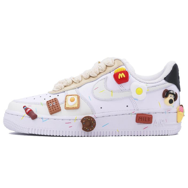 [Custom Doughnut]  Air Force 1 Skateboarding Shoes Women's