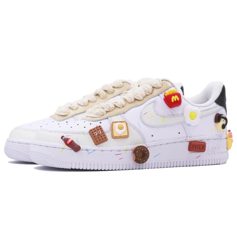 [Custom Doughnut]  Air Force 1 Skateboarding Shoes Women's