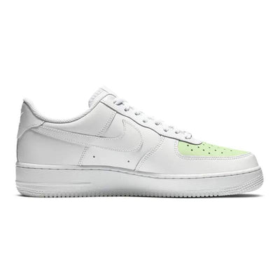 [Custom Green butterfly]  Air Force 1 Skateboarding Shoes Women's Low-top White/green