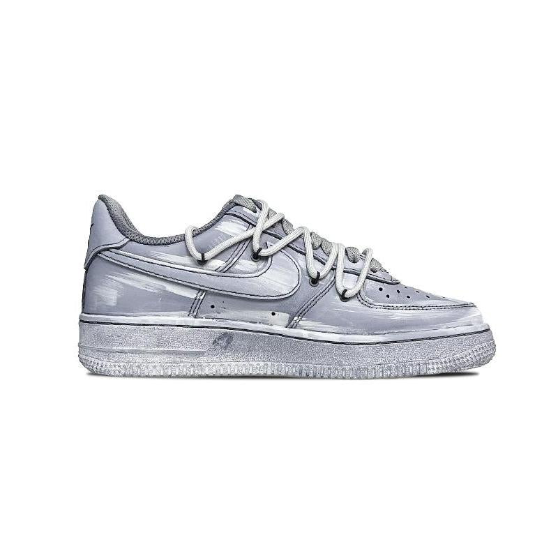 [Custom Grey immersion]  Air Force 1 Skateboarding Shoes Women's