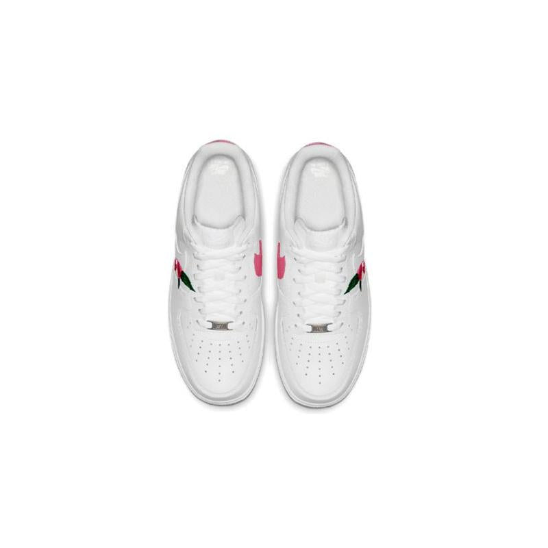 [Custom Women's pink flowers]  Air Force 1 Skateboarding Shoes Women's