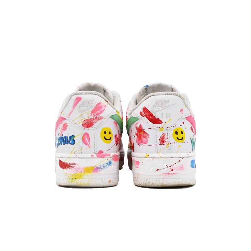 [Custom Color Graffiti]  Air Force 1 Skateboarding Shoes Women's