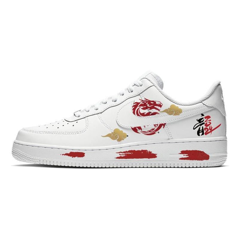[Custom Chinese dragon]  Air Force 1 Skateboarding Shoes Women's