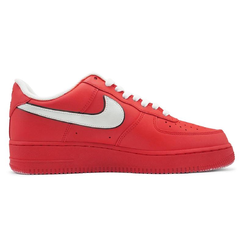 [Custom Female style pure Melody Crimson Flame]  Air Force 1 Skateboard Shoes Women's Low-Top Red/Gray