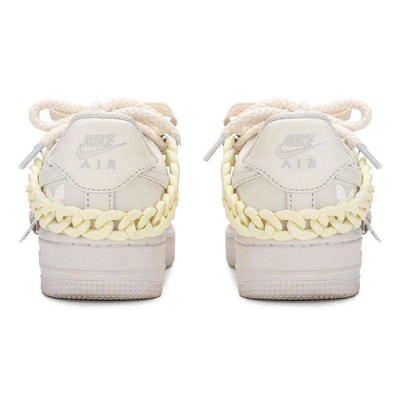 [Custom Female leaf off-white]  Air Force 1 Skateboarding Shoes Women's