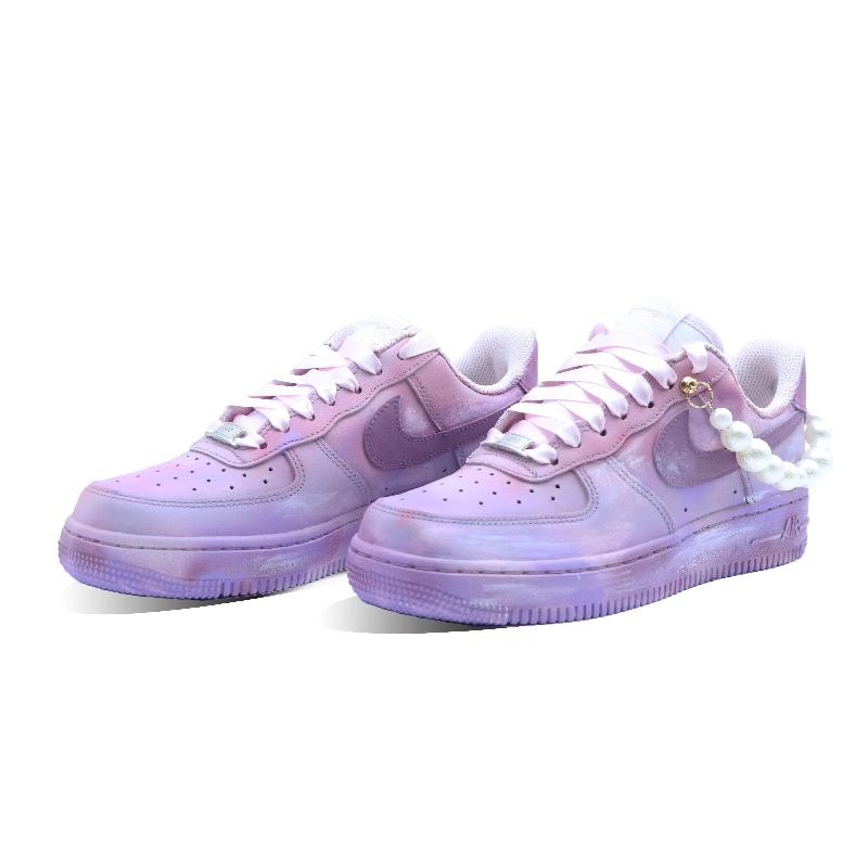 [Custom Aurora Teardrop]  Air Force 1 Skateboarding Shoes Women's