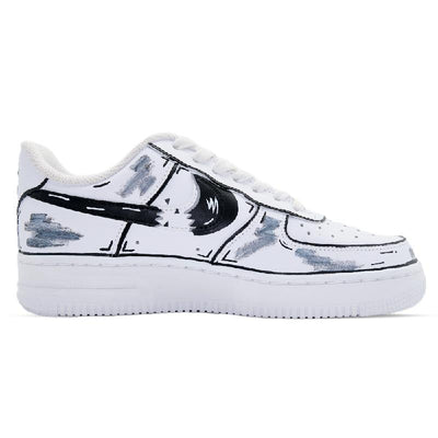 [Custom Break and fracture]  Air Force 1 Skateboarding Shoes Women's