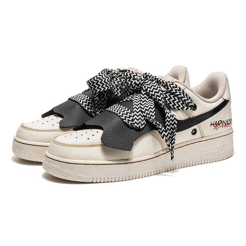 [Custom Women's happy coffee dyed]  Air Force 1 Skateboarding Shoes Women's