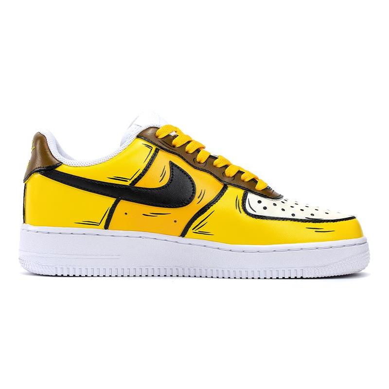 [Custom Female Pikachu in black and yellow]  Air Force 1 Skateboarding Shoes Women's