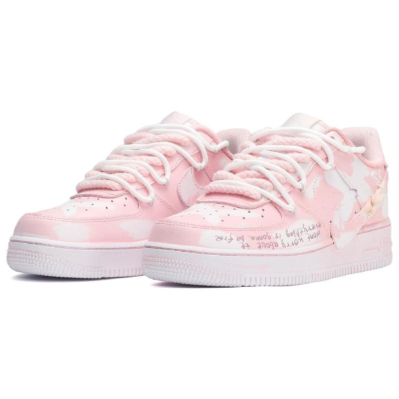 [Custom Women's scratch-off card with white powder]  Air Force 1 Skateboarding Shoes Women's