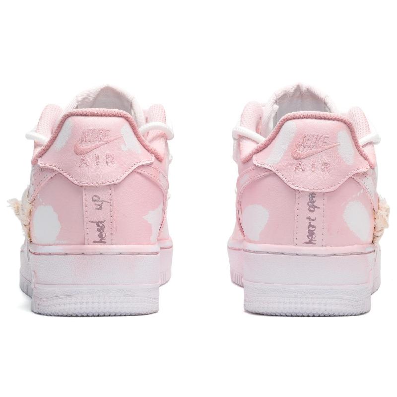 [Custom Women's scratch-off card with white powder]  Air Force 1 Skateboarding Shoes Women's