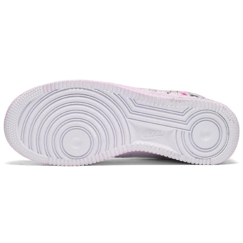 [Custom Female strawberry rabbit pink white]  Air Force 1 Skateboarding Shoes Women's Low-top Pink/white