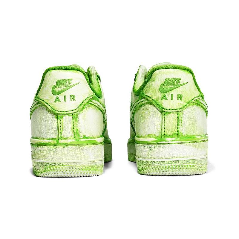 [Custom Women's nature K green and white]  Air Force 1 Skateboarding Shoes Women's