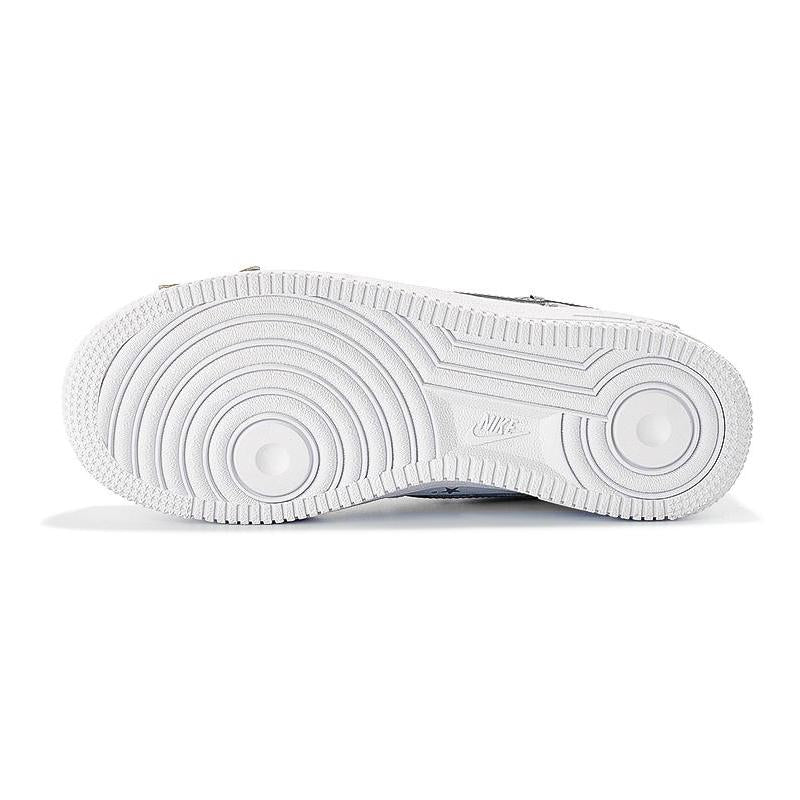 [Custom Women's Napoleon K silver white]  Air Force 1 Skateboarding Shoes Women's