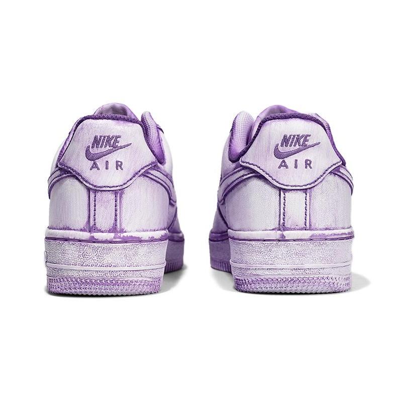 [Custom Women's passion flower K purple white]  Air Force 1 Skateboarding Shoes Women's