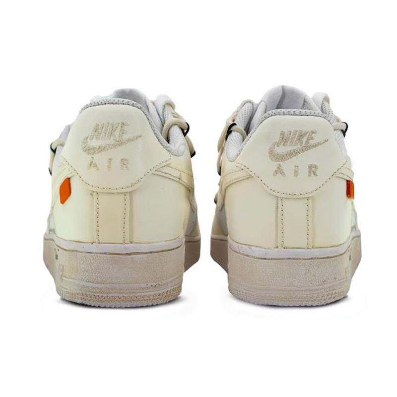 [Custom Air Force oxidized Coconut Milk QD]  Air Force 1 Skateboarding Shoes Women's