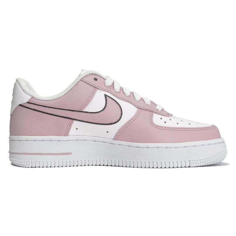 [Custom Strawberry Moonlight]  Air Force 1 Skateboarding Shoes Women's Low-top Pink/white