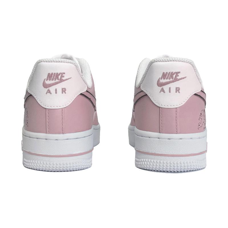 [Custom Strawberry Moonlight]  Air Force 1 Skateboarding Shoes Women's Low-top Pink/white