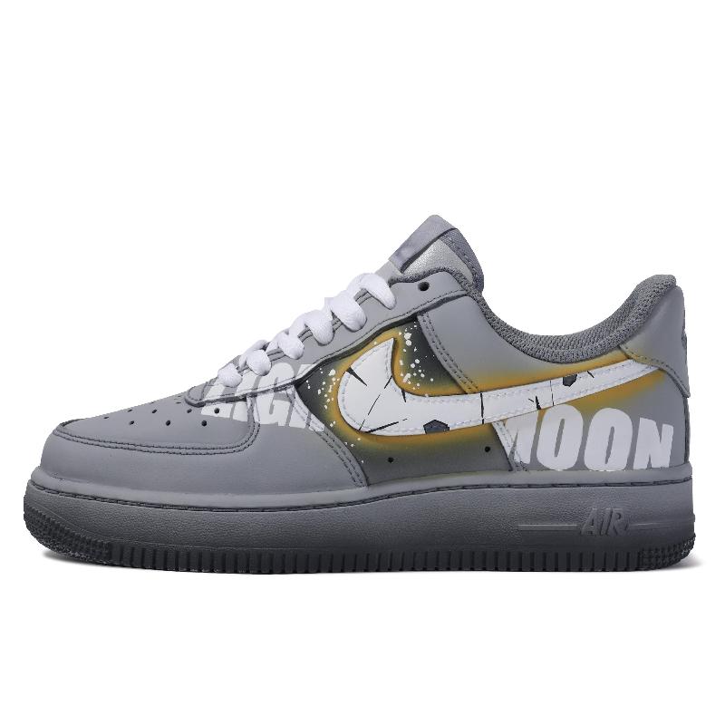 [Custom THEMOON]  Air Force 1 Skateboarding Shoes Women's