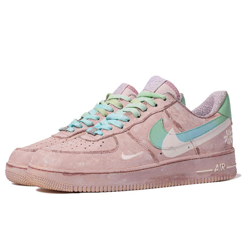 [Custom Northern Light]  Air Force 1 Skateboarding Shoes Women's